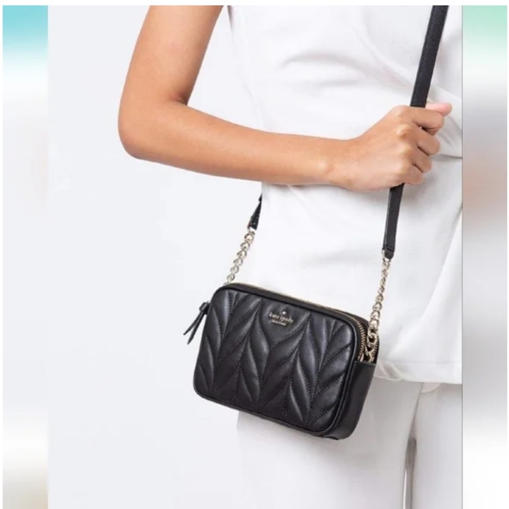 Kate Spade Black Briar Lane Quilted Kendall Crossbody Bag